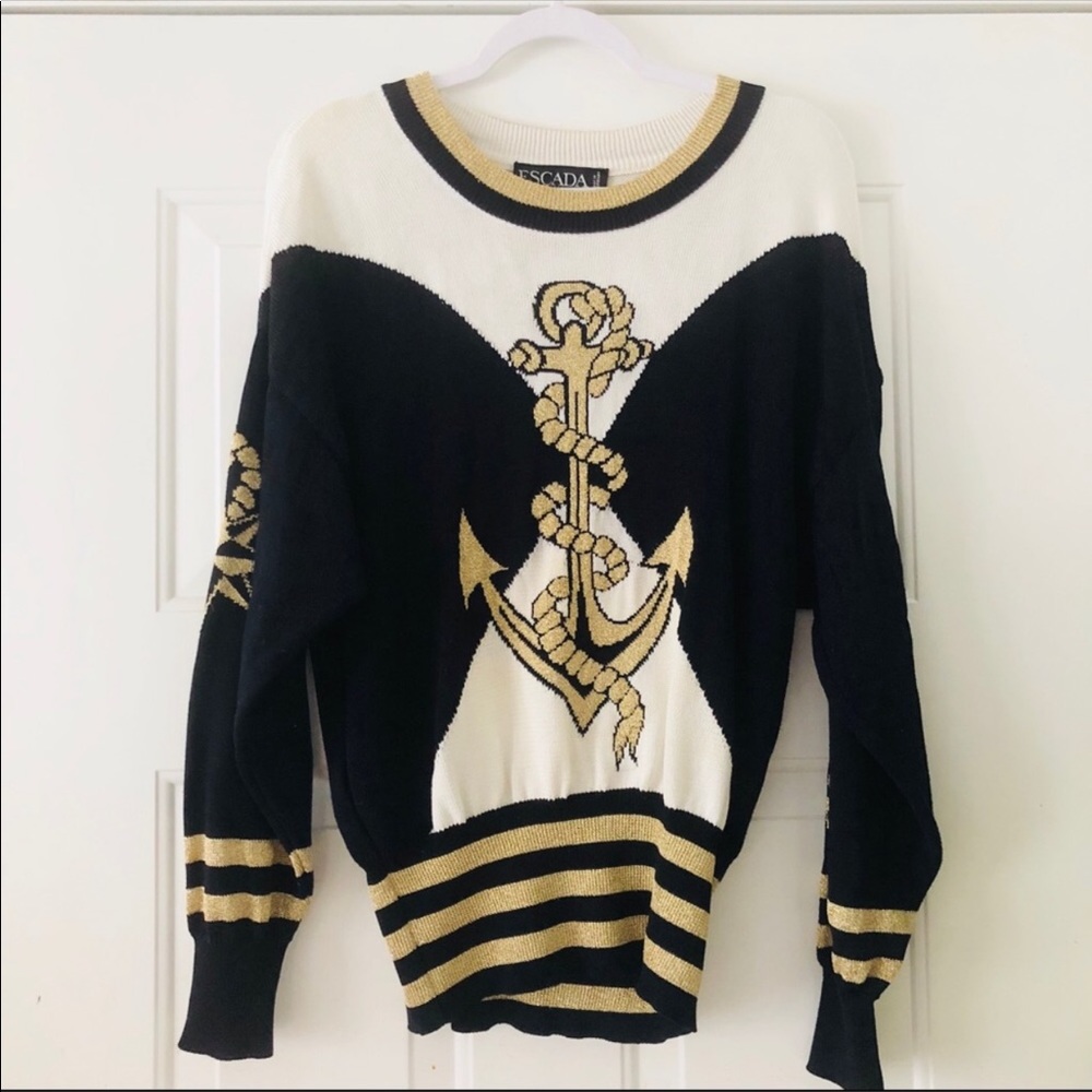 Vintage NAUTICAL Escada Sweater